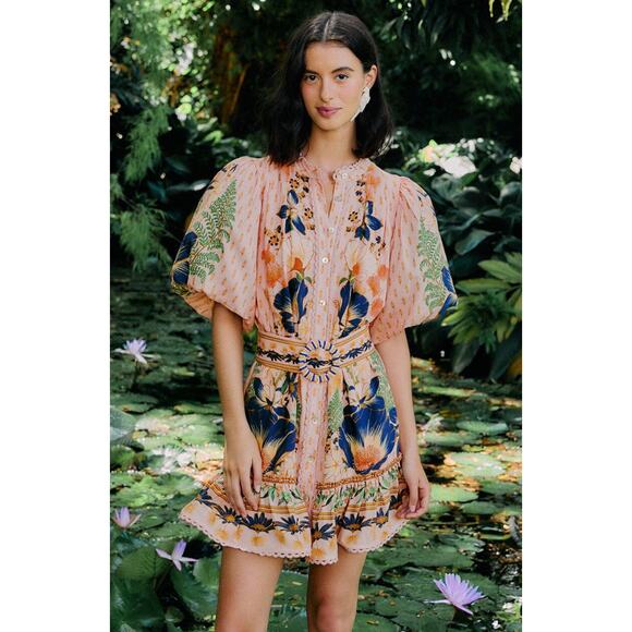 Farm Rio Beaded Fabric Tropical Belt - Picture 5 of 5